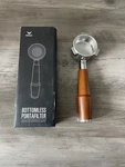 Knodos 54MM Bottomless Portafilter Breville Compatible Wood Handle Espresso New!. Fixed Price $35.00.