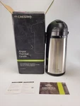 Cresimo 101 Oz (3L) Airpot Thermal Carafe Lever Action Stainless Steel Thermos. Fixed Price $46.79.