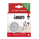 Bialetti Spare Parts, Includes Gaskets And 1 Plate, 3/4 Cup, White. Fixed Price $19.76.