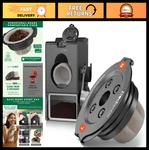 Reusable Coffee Pod Maker Kit - Universal Ring, Stainless Steel Scoop, 50 Filter. Fixed Price $129.99.