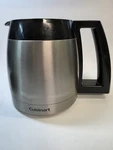 Cuisinart Thermal Stainless Steel Coffee Replacement Carafe Pot 6 Cup Black Lid. Fixed Price $19.99.