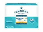 Cameron's Coffee Single Serve Pods, Breakfast Assorted Flavor Names Sizes. Fixed Price $26.00.