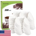Ruoying K Cup Coffee Paper Filters W/ Lid 200CT - Reusable/disposable Compatible. Fixed Price $25.48.