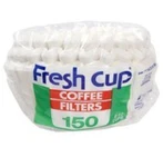 Fresh Cup 150 Count Coffee Filters For 8-12 Basket Makers. Fixed Price $11.89.