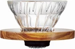 Hario Cofee Dripper Glass Dishwasher Safe Olive Wood 1-2CUPS Made In Japan New. Fixed Price $33.99.