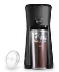 Mainstays 20OZ Single Serve Iced Coffee Maker Blk W/travel Tumbler MS54100125661. Fixed Price $21.50.