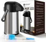 85 Oz (2.5L) Air Pot Coffee Carafe With Pump, Insulated Stainless Steel. Fixed Price $32.98.