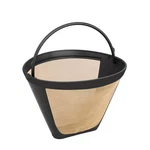 Gold Coffee Filter - Permanent Reusable #4 Cone Shape Metal. Fixed Price $13.11.