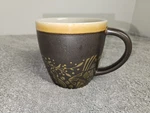 Starbucks Coffee Mug New Bone China Brown & Gold Rim Bean Leaves Cup 2011. Fixed Price $8.99.