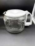 Sunbeam Coffee Pot 10 Cup Replacement Glass Carafe White Lid Handle. Fixed Price $14.95.