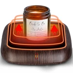 Pusee Large Candle & Coffee Mug Warmer Plate, 6H Auto Shut Off, 3 Temps. Fixed Price $52.11.