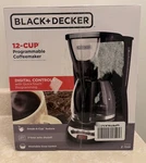 Black Decker 12-CUP Programmable Coffeemaker New In Box Model DCM100B. Fixed Price $22.00.