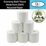 96 Rolls 2-PLY Natural Recycled Bath Tissue Soft Toilet Paper 500 Sheets/roll. Fixed Price $76.63.