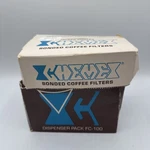 Chemex Vintage Bonded Coffee Filters FC-100 Pre-folded Circles Original Box. Fixed Price $14.99.
