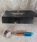 Morils Stainless Wood Handle Espresso Bottomless Portafilter For Breville 51MM. Fixed Price $24.95.