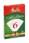 Melitta Super Premium #6 Cone Paper Coffee Filters White, 40 Count - Pack 24. Fixed Price $69.95.