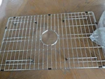 Eridanus Farmhouse Custom Apron Kitchen Sink Stainless Steel Grid 17"X 27 1/2". Fixed Price $49.99.