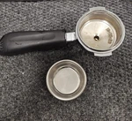 Rancilio Espressodouble Spout Portafilter + Shot Basket (euc) 58MM. Fixed Price $52.32.