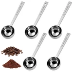 Auear, 5 Pack Coffee Measuring Scoop 304 Stainless Steel Spoon Ml,. Fixed Price $19.29.