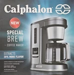 New Calphalon Special Brew 10 Cup Coffee Maker Stainless Steel W/ Glass Carafe. Fixed Price $79.69.