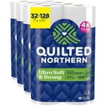 Toilet Paper 32 Mega Rolls Ultra Soft Quilted Northern Regular Strongerx. Fixed Price $74.99.