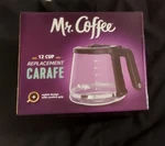 Mr. Coffee 12-CUP Replacement Glass Carafe Comfort Grip Bvmc-ic 197751. Fixed Price $8.98.