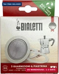 Bialetti 3 Replacement Seals And 1 Filter For 6 Cup Moka Express Blister Pack. Fixed Price $21.80.