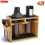 Bamboo Organizer For Aeropress, Coffee Caddy Station Holds M.... Fixed Price $69.95.