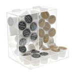 New! Acrylic 2 Section Flip Top Bin K-cups/coffee Pods/candy Retail Or Home. Fixed Price $31.95.