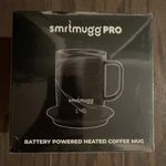 New Smrtmugg Pro Heated Coffee 14 Oz, Hour Battery Life, Black - Sealed. Fixed Price $33.99.