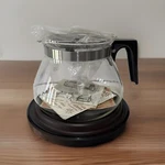 Vtg West Bend Glass Pot Decanter 10 Cup Coffee Carafe With Burner Read Mcm. Fixed Price $23.75.