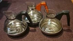 Bunn-o-matic Coffee Decanters, Lot 3. 2 Regular And Decaffeinated. Fixed Price $50.00.