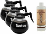 Coffee Pots Decanter Carafe -glass, 64 Oz. 12-CUP, Set 3 Black.... Fixed Price $104.99.