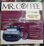 Mr. Coffee ND4 - Cup Replacement Carafe / Decanter Clear New Niop. Fixed Price $19.99.