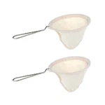Cchude 2 Pcs Flannel Cloth Coffee Filter Strainers Small 10 X 7CM, Beige. Fixed Price $15.97.