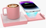 Coffee Mug Warmer With 15W Wireless Phone Charger & 3A Usb Charging Port, Temp. Fixed Price $38.95.
