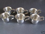 Usa Seller 6 Espresso Pitchers - 3 Oz Bell Creamer S/s Free Shipping Only. Fixed Price $16.95.