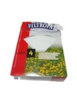 Filtropa Size 4 Coffee Filter Papers, Pack 100, Oxygen White. Fixed Price $10.00.