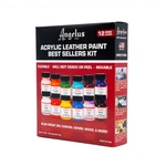 Angelus Acrylic Leather Paint Best Sellers Kit (12 Colors / Oz). Fixed Price $42.95.