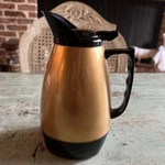 Vintage Hormel Connoiserve Insulated Pitcher Coffee Gold Black Retro Carafe 7". Fixed Price $9.99.