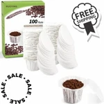 Coffee Paper Filters With Lid Disposable For Keurig Reusable Cup. Fixed Price $16.87.