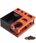 Espresso Tamping Station, Wood Knock Box With Self Leveling Spring Magnetic 5.... Fixed Price $74.99.