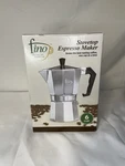 Stovetop Espresso Maker 6 Cup Fino. Fixed Price $19.99.