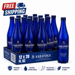 Saratoga Sparkling Water 12 Pack 28OZ Carbonated Spring Pet Bottles. Fixed Price $22.30.