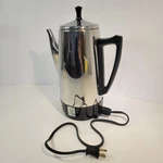 Presto 0281104 Stainless Steel Electric Coffee Percolator 12 Cup Works Vintage. Fixed Price $32.99.