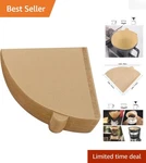Disposable Cone Coffee Filters 1-4 Cup Size, 100 Count Natural Paper. Fixed Price $17.98.