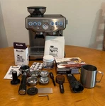 Breville Barista Express BES870XL Espresso Machine W/ Grinder + Accessories. Fixed Price $439.00.