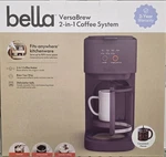 Bella Versabrew 2-IN-1 Filter Coffee Machine 12 Cup Ground Purple Carafe. Fixed Price $62.00.