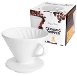 Kajava Mama Pour Over Coffee Dripper - Ceramic Slow Brewing 2 Cup, White. Fixed Price $27.60.