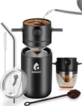 Gosoit Portable Pour Over Coffee Maker Machine Cup Large, Dull Black. Fixed Price $38.23.